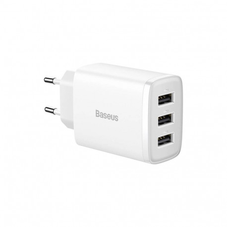 Baseus mobiilseadme laadija CCXJ020102 universaalne AC siseruumides, valge