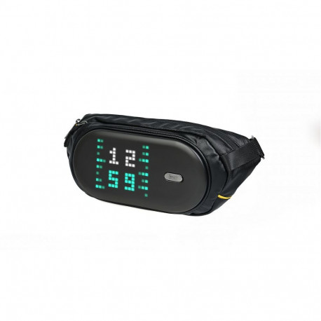 Divoom Pixoo sling bag C Premium Weather proof with Led Pixel Art Display & App Control Black