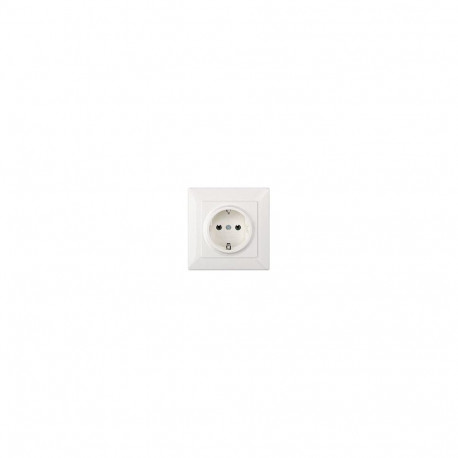 "Siemens 5UB1580 DELTA line Schuko- Steckdose 250VAC 16A Vollpl. 80x80mm"