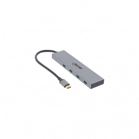 InLine USB 3.2 Gen.2 Hub (10Gb/s), 4 port USB-C, OTG, aluminium housing