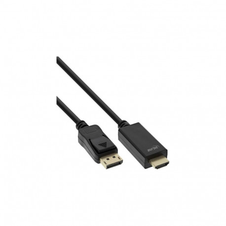 InLine DisplayPort to HDMI converter cable, 4K/60Hz, black, 5m
