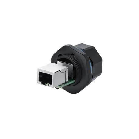 Alcasa IC06-R102 wire connector RJ45 Black