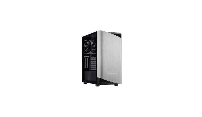 Silverstone SETA A1 Midi Tower Black, Silver