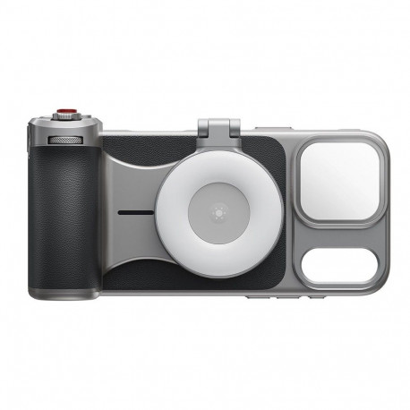 Camera Grip Mount - Telesin Master Grip Mount for iPhone 17 Pro, 3200 mAh Battery, MagSafe, Black
