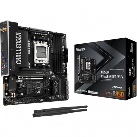 ASROCK emaplaat B850M Challenger WiFi DDR5 AM5 90-MXBU40-A0UAYZ jaemüügiversioon