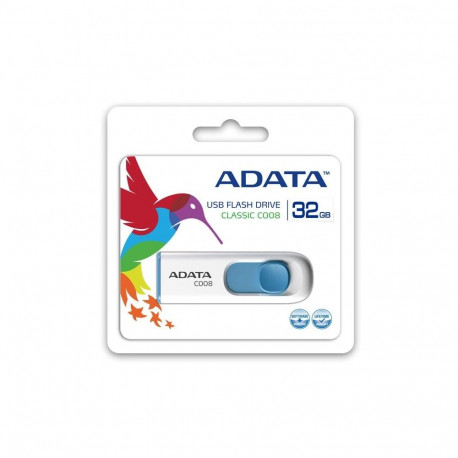 ADATA USB-mälupulk C008 32GB USB Type-A 2.0, sinine-valge