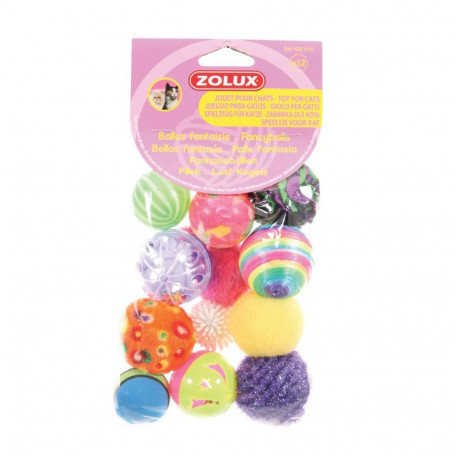 CAT TOY 10 MULTI-SHAPED 4CM