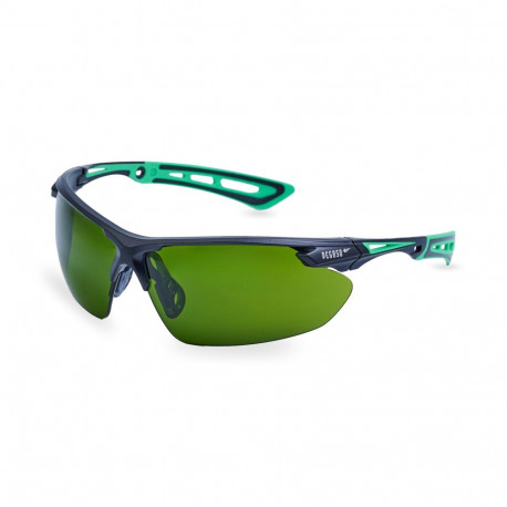 Safety glasses Aventur Max 210.07, green, welders DIN5