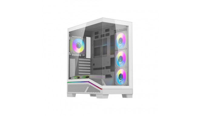 Computer Case - DarkFlash K430 | ATX | 6 Fans | USB-C | White