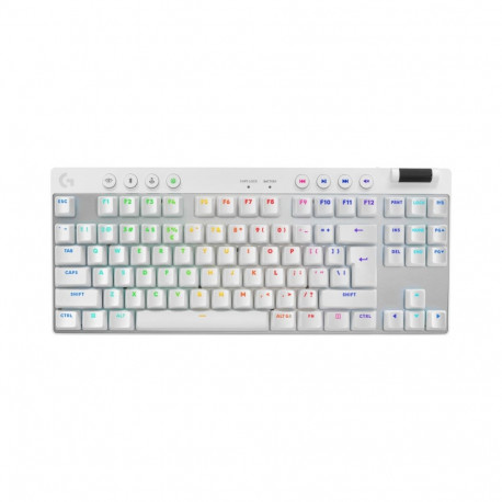 Logitech G mänguklaviatuur 920-012148 RF juhtmevaba + Bluetooth QWERTY US International, valge