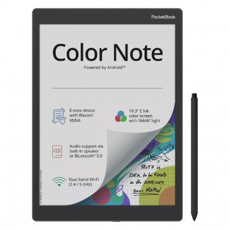 PocketBook Color Note e-book reader Touchscreen 32 GB Wi-Fi Black  Blue