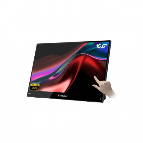 Verbatim 32402 Portable Monitor LIGHT 15.6'' IPS Touch FHD 1920x1080 10ms 250cd/m2 60Hz, Black