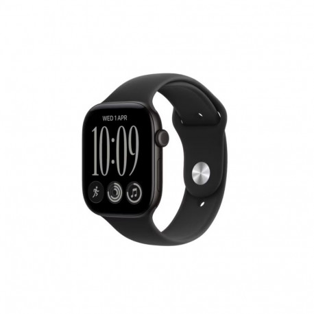 Watch Series 12 GPS+Cellular 46 mm Black Aluminium Case with Black Sport Band - M/L