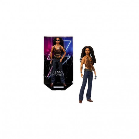 Barbie Signature Kenbassadors Lenny Kravitz Collectible Doll in Mesh Tank and Boot-Cut Jeans Outfit