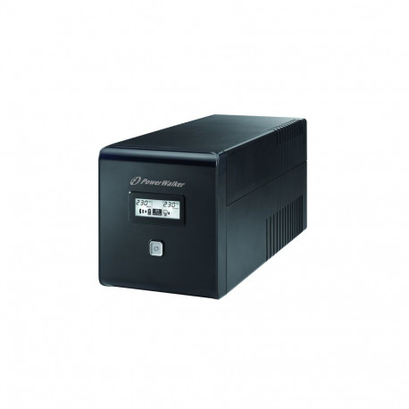 UPS POWERWALKER LINE-INTERACTIVE 1000VA 2X SCHUKO OUTLETS + 2X IEC C13, RJ11/RJ45 IN/OUT, USB, LCD