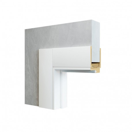 ADJ FRAME 80X37X2070 WH 2HH MAG LOCK 2.5