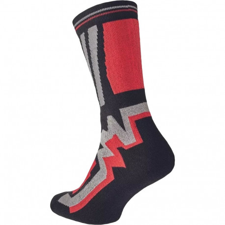 Cerva Knoxfield Long sokid must/punane 41-42