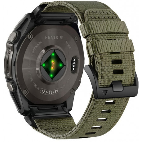 Tech-Protect kellarihm Nylon Classic Garmin fenix 51mm, roheline