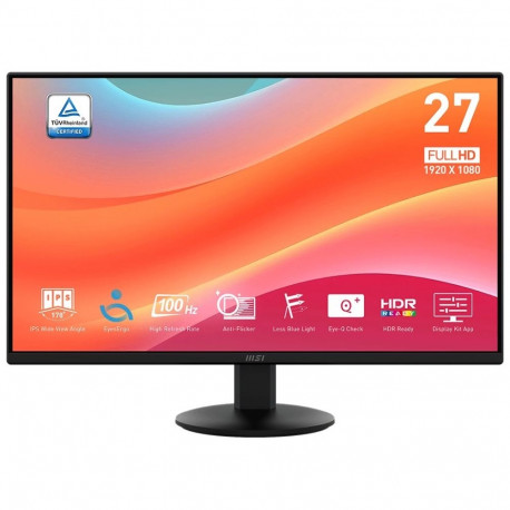 MSI Pro MP272L  68.6 cm (27")  1920 x 1080 pixels  Full HD  LED  4 ms  Black