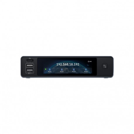 KVM Switch - GL.iNet Comet X GL-RM4PE 4-Port 4K 30 FPS PoE USB-C HDMI Touchscreen 64 GB eMMC