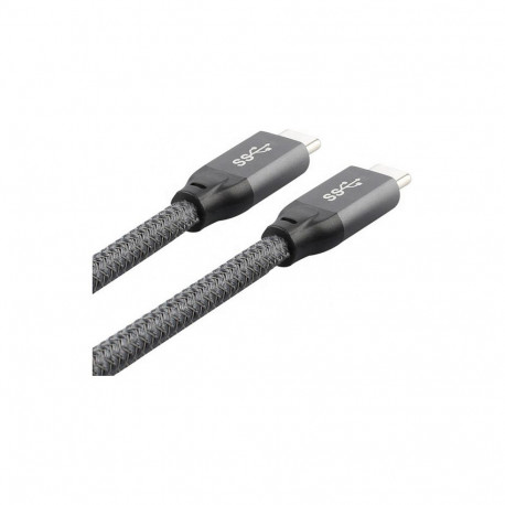 "USB-C (ST-ST) 2m Anschlusskabel Grau"