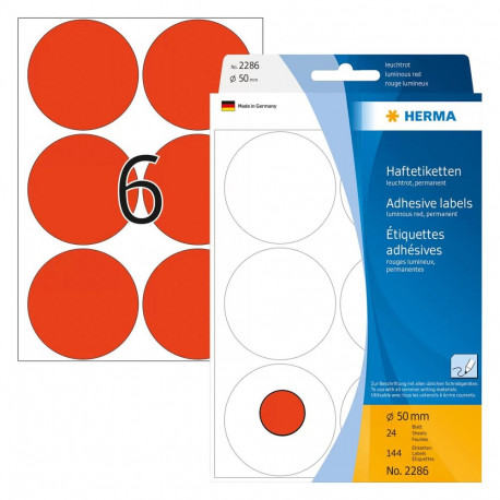 HERMA klebepunktid Ø 50,0mm, erkpunased