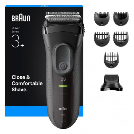 "Braun Series 3 3000BT Black/Grey Rasierer 735568 Akku"