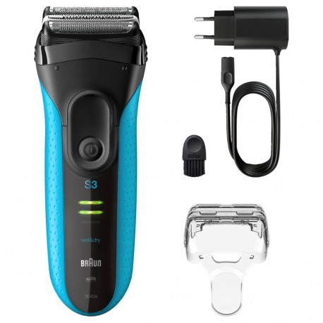 "Braun Series 3 3040 Black/Blue Rasierer 735865 Akku"