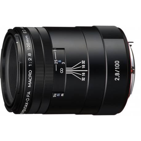 HD Pentax D-FA 100mm f/2.8 Macro ED AW lens, black