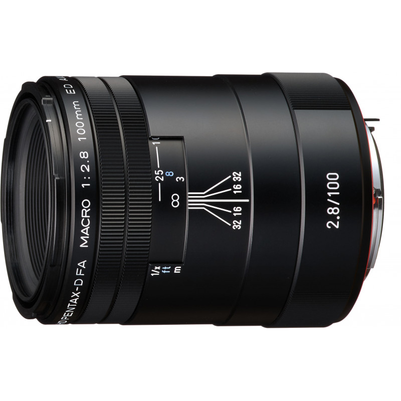 HD Pentax D-FA 100mm f/2.8 Macro ED AW objektiiv, must