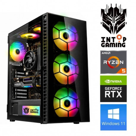 INTOP Ryzen 5 4500 32GB 500SSD M.2 NVME+2TB RTX5050 8GB WIN11