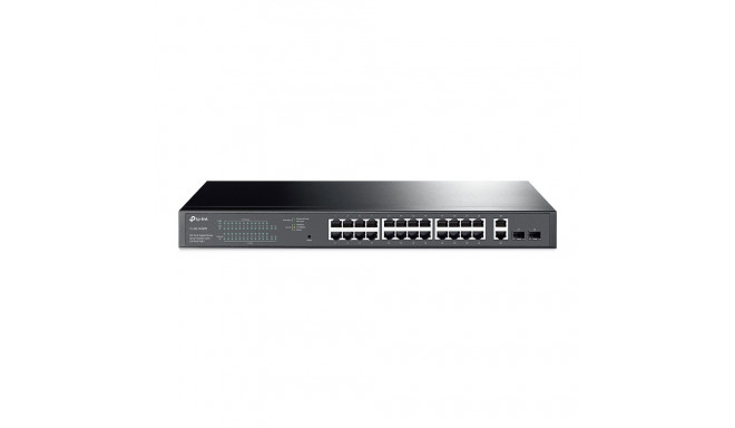 TP-LINK võrgulüliti TL-SG1428PE veebihallatav riiulisse paigaldatav 2 SFP-porti 24 PoE+ porti toitea