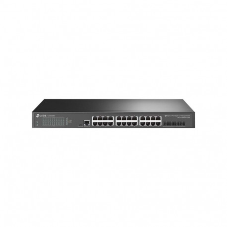 TP-LINK võrgulüliti SG3428X 24-pordiline 10/100/1000Mbps lauaarvutile hallatav L2+ riiulisse paigald