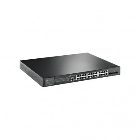 TP-LINK | 24-Port Gigabit and 4-Port 10GE SFP+ L2+ Managed Switch with 24-Port PoE+ | TL-SG3428XMP J
