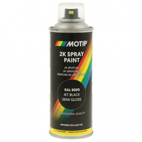 2-K värv RAL9005 must siidmatt 200ml