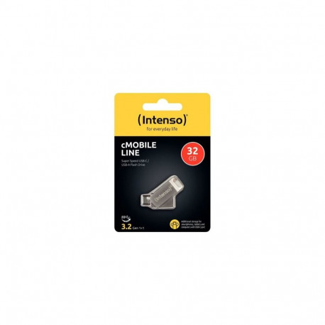 Intenso Pendrive 32GB cMobile Line USB 3.2 / Type-C, Silver EU (3536480)