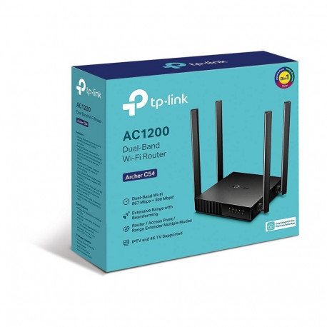 TP-Link juhtmevaba ruuter Archer C54 Fast Ethernet Dual-band (2.4 GHz / 5 GHz), must