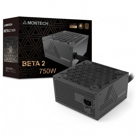 Montech toiteplokk BETA 2 80 PLUS Bronze ATX 3.1 750W, must