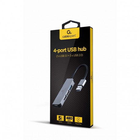 Gembird UHB-U3P1U2P3-01 laptop dock/port replicator Wired USB 3.2 Gen 1 (3.1 Gen 1) Type-C Silver