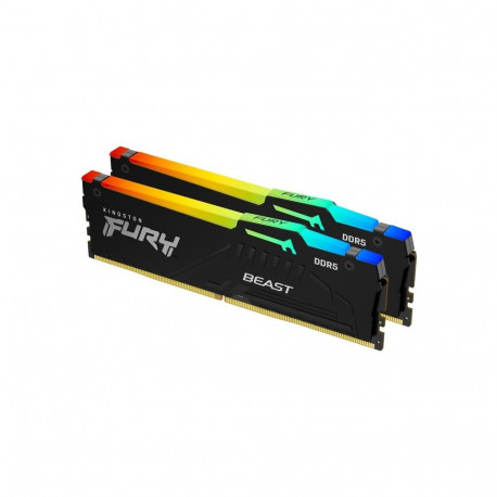 RAM Module - Kingston FURY Beast RGB 16GB 2×8GB DDR5 5600MT/s Black