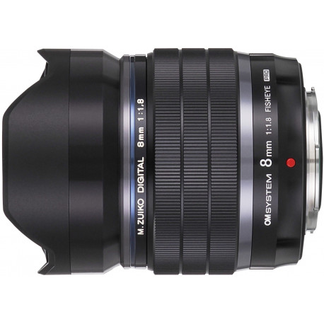 OM SYSTEM M.Zuiko Digital ED 8mm f/1.8 Fisheye Pro lens, black