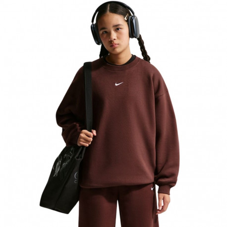 Bluza dla dzieci Nike Sportswear Studio brązowa IM4947 658 M