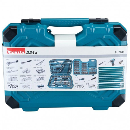 Makita E-10883 mechanics tool set 221 tools