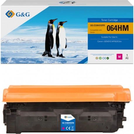 G&G tooner NT-CC064XQFM-RC Canon 064 H M-iga ühilduv, suure mahutavusega 10500s, magenta