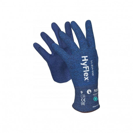 Ansell kaitsekindad HyFlex 11-819 ESD, suurus 7, õhukesed nailonist ja elastaanist, nitriilvahust pe