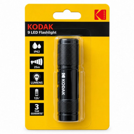 Kodak 9-LED taskulamp, must