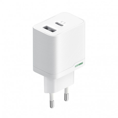 Oppo Oppo OSAB4CB4AE 45W USB-A + USB-C Wall Charger - White
