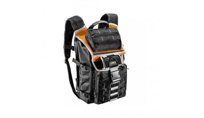 Tools & DIY - Neo Tools Assembler Backpack, 4 External & 18 Internal Pockets, Gray/Orange