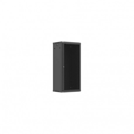Lanberg 19" seinakinnitusega rack-kapp 27U/600X450 (lamppakendis) perforeeritud uksega, must