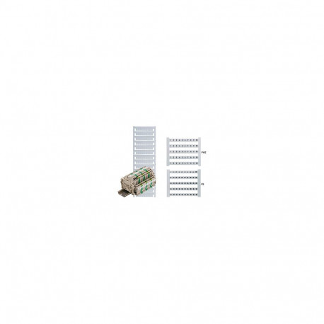 "Weidmüller DEK 6 FW 1-50 Klemmen- markierer Karte 5x6mm ws 0468660001"